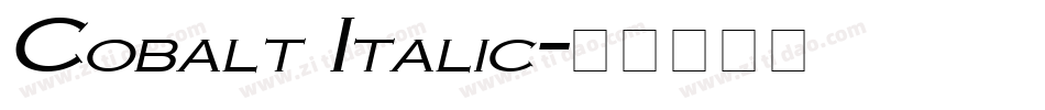 Cobalt Italic字体转换